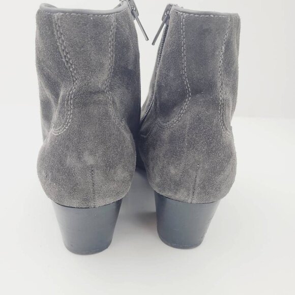 Ash Womens Cowboy Ankle Boots Booties Gray Block Heel Pointed Toe Zip 10 EUR 40 - Picture 4 of 9
